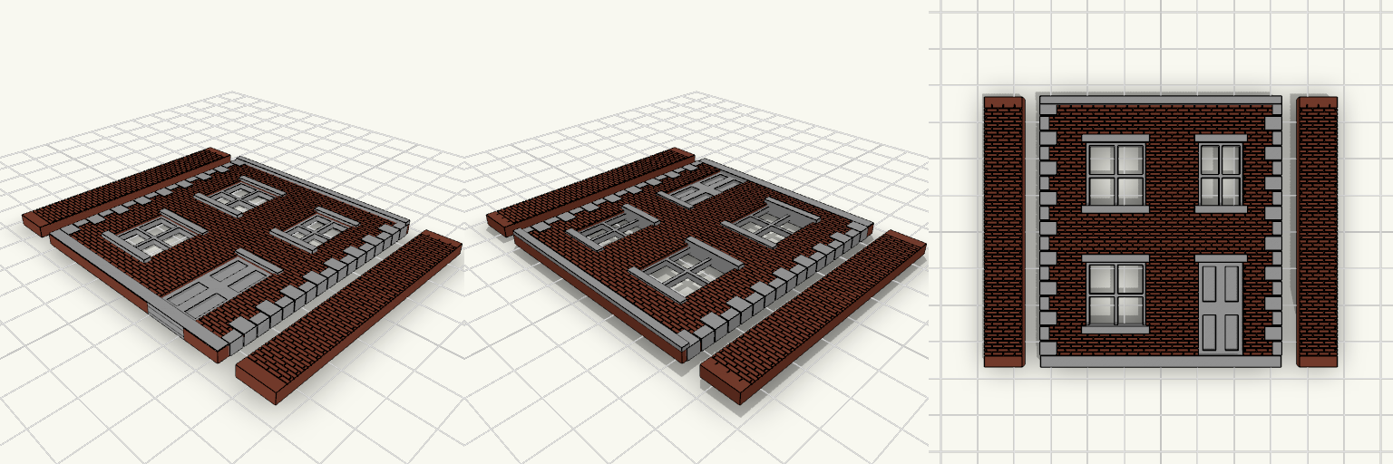 Terraced House Front and Sides