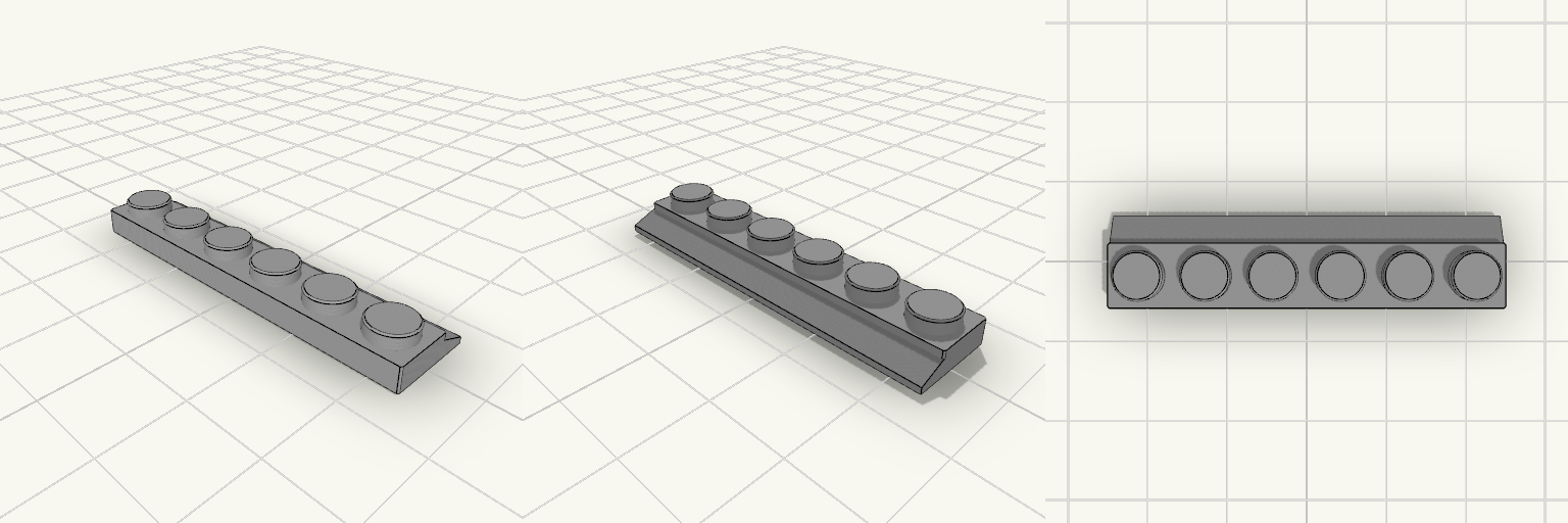 Runner with larger studs and less protruding slope