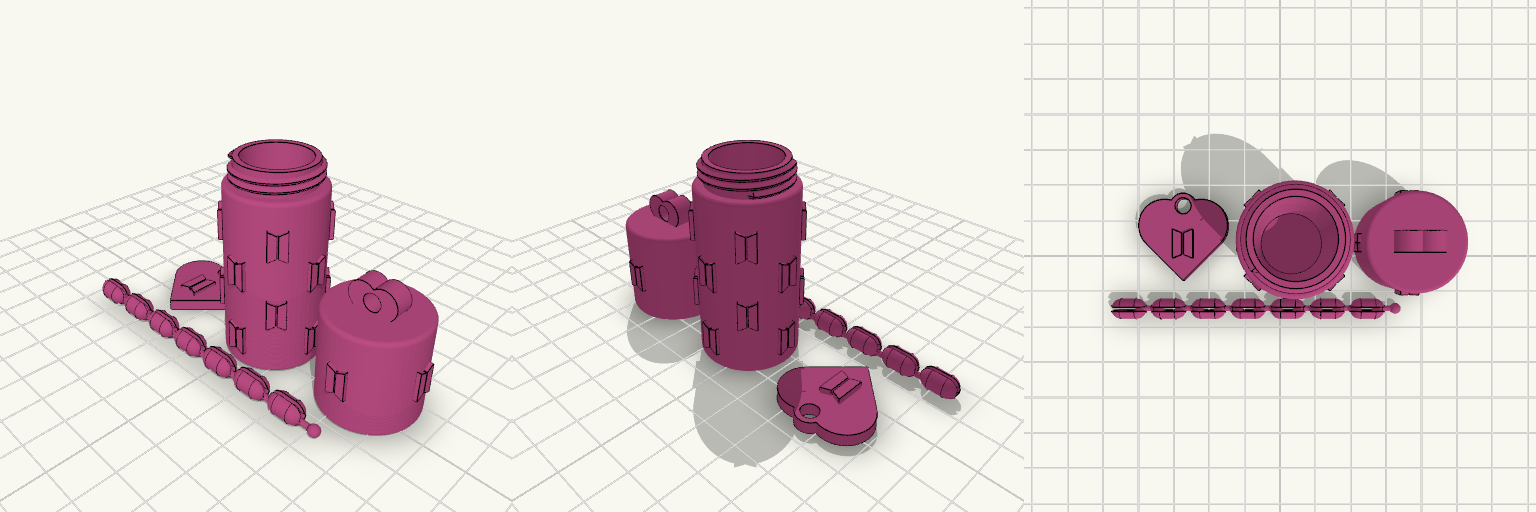 Threaded Balm Capsule With Chain