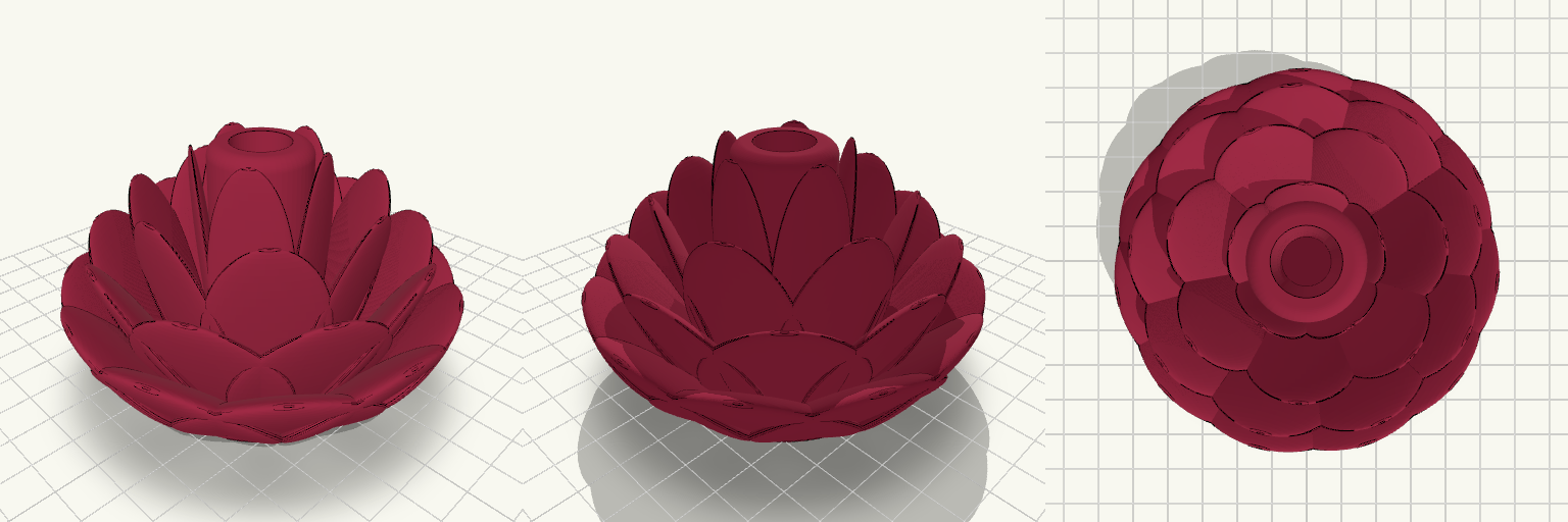 Rose Petal Pen Holder