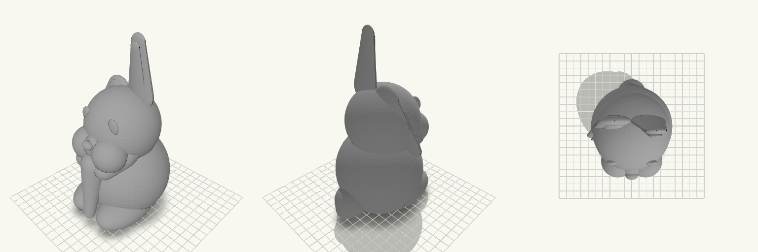 200mm Solid Rabbit Figurine