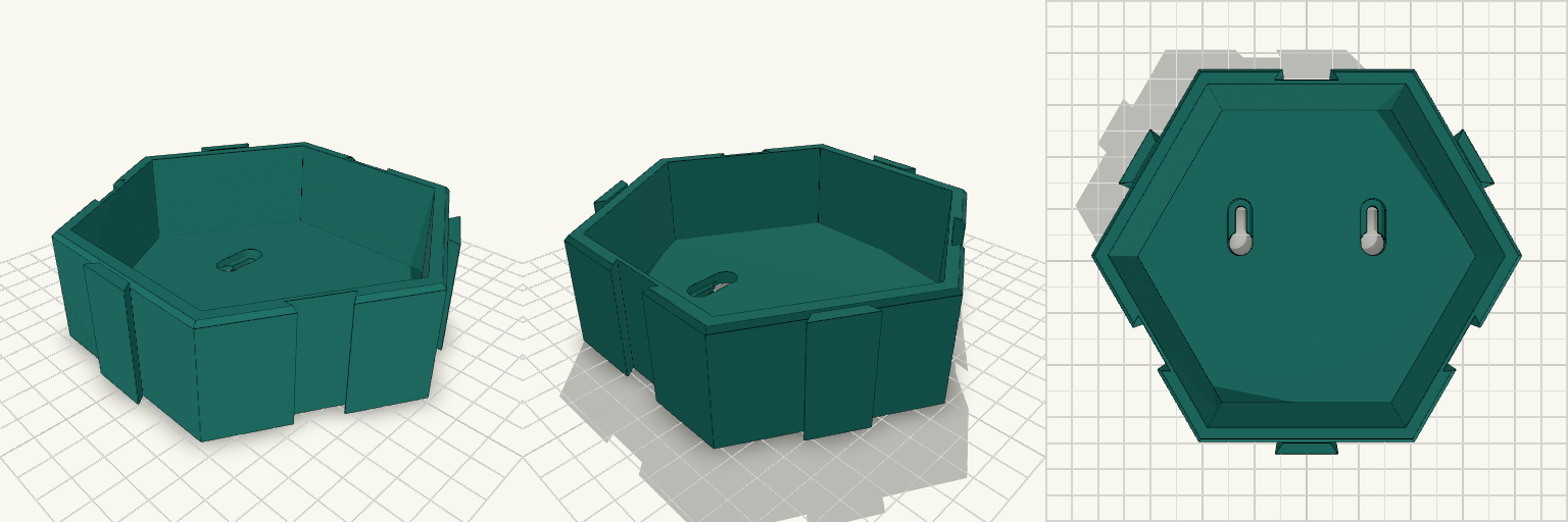 Interlocking Honeycomb Wall Storage Bin