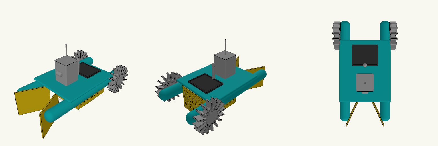 Riverine Paddlewheel Sweeper Drone