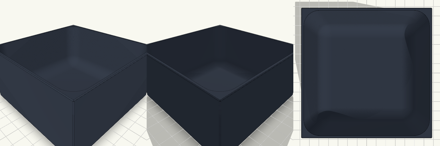 100mm Square Utensil Drawer Bin
