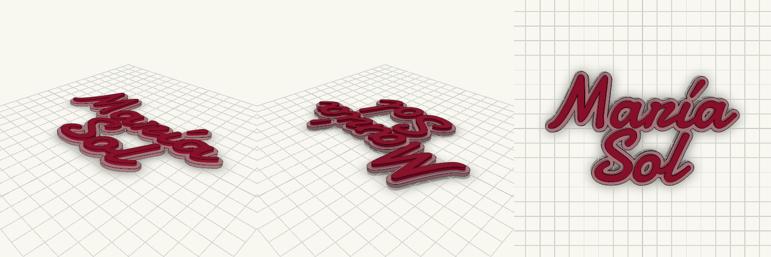 Cake Topper: 120mm Width