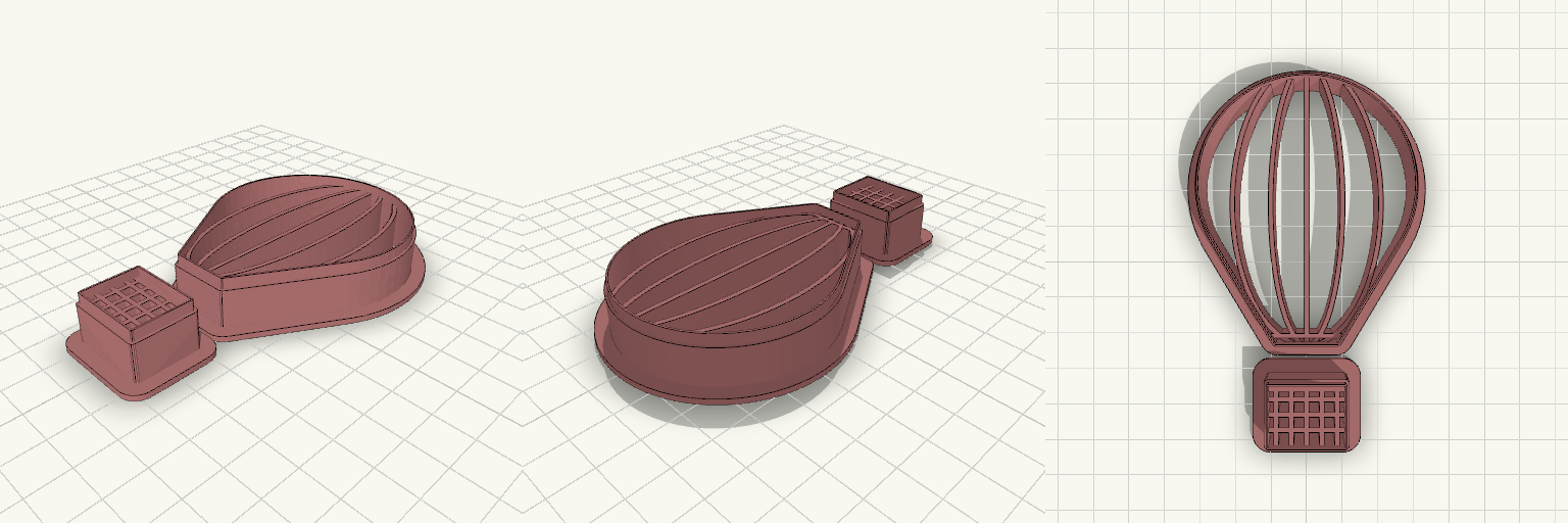 Stretched Base Hot Air Balloon Cutter