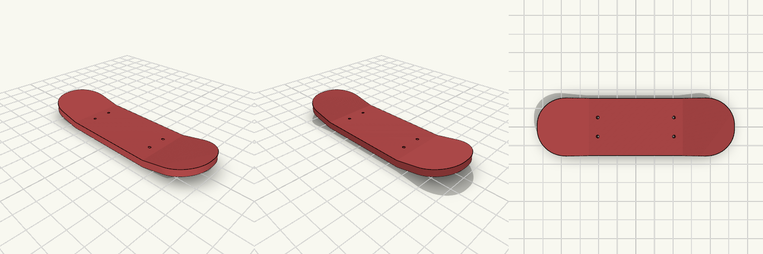 Flat-Profile Fingerboard Deck