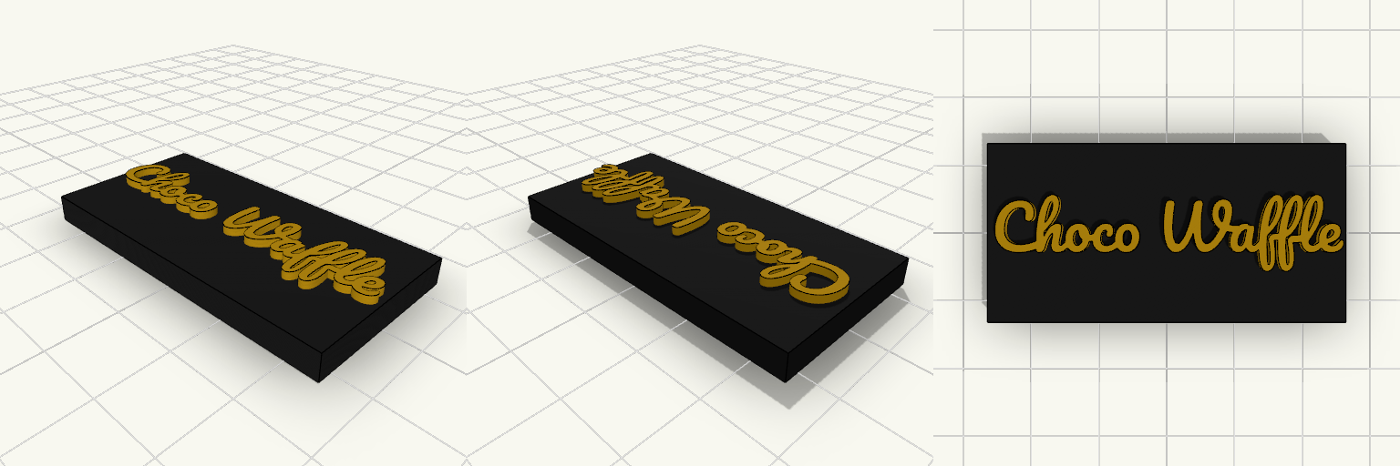Two-Color Waffle Plaque