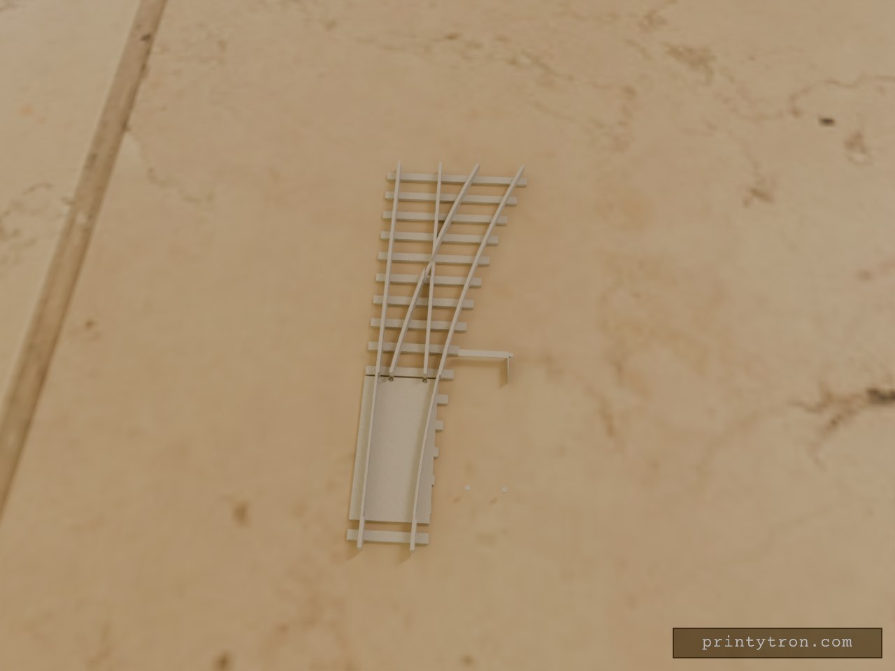 Lego style R120 Fixed Track Switch