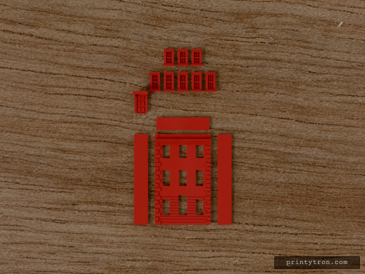OO Scale Georgian Townhouse Facade