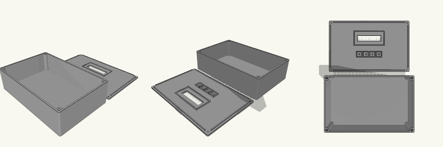 Horizontal LCD Control Enclosure
