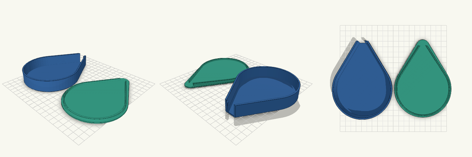 Teardrop Sticker Roll Dispenser