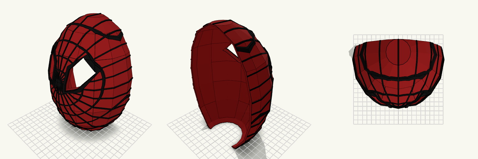 Cinematic Webbed Face Shell