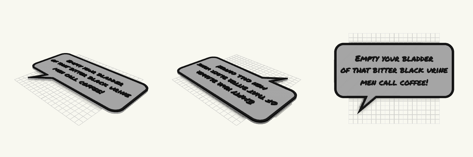 Comic Quote Bubble Plaque - The Tick