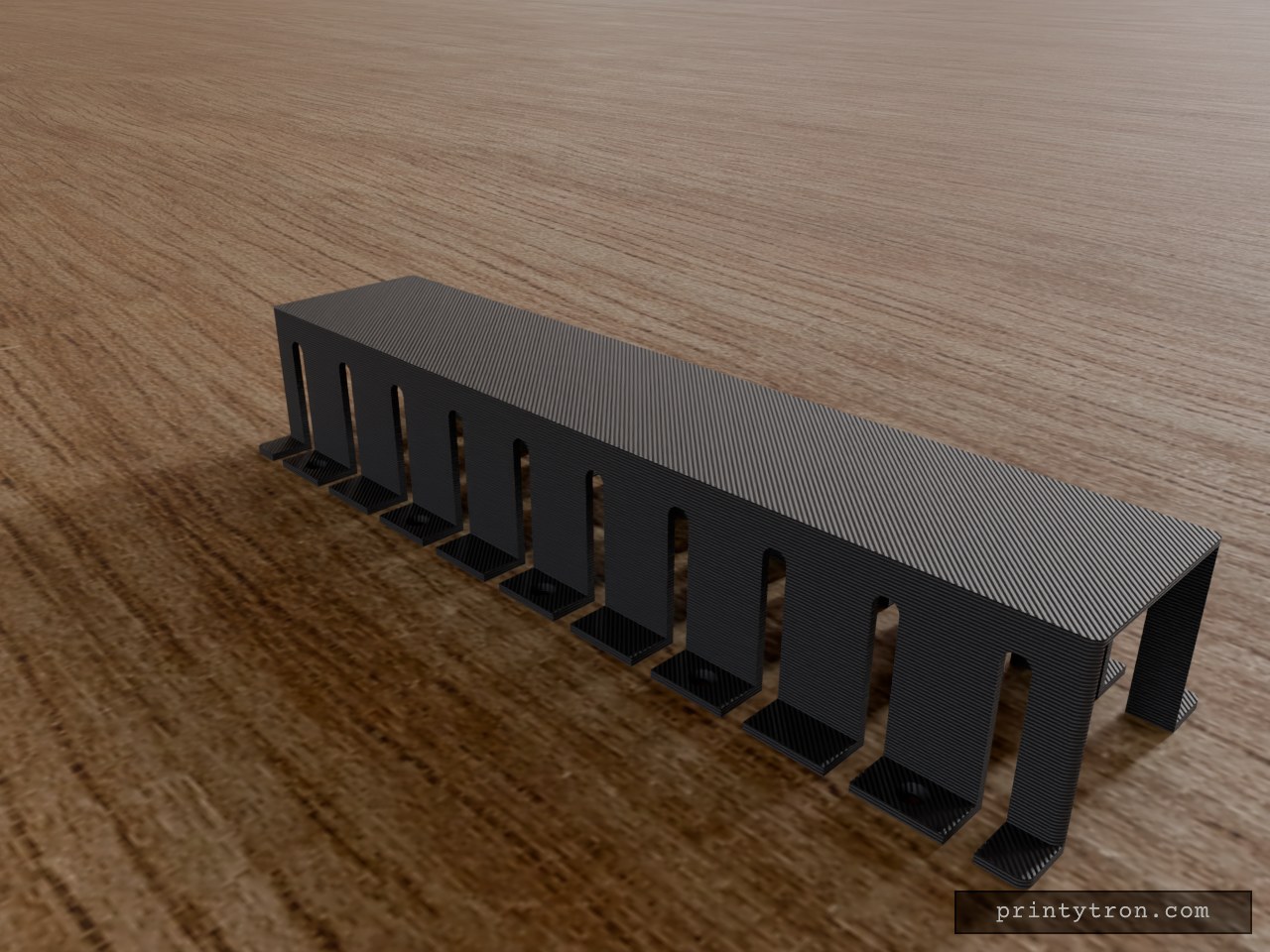 Slotted Under-Desk Cable Tray