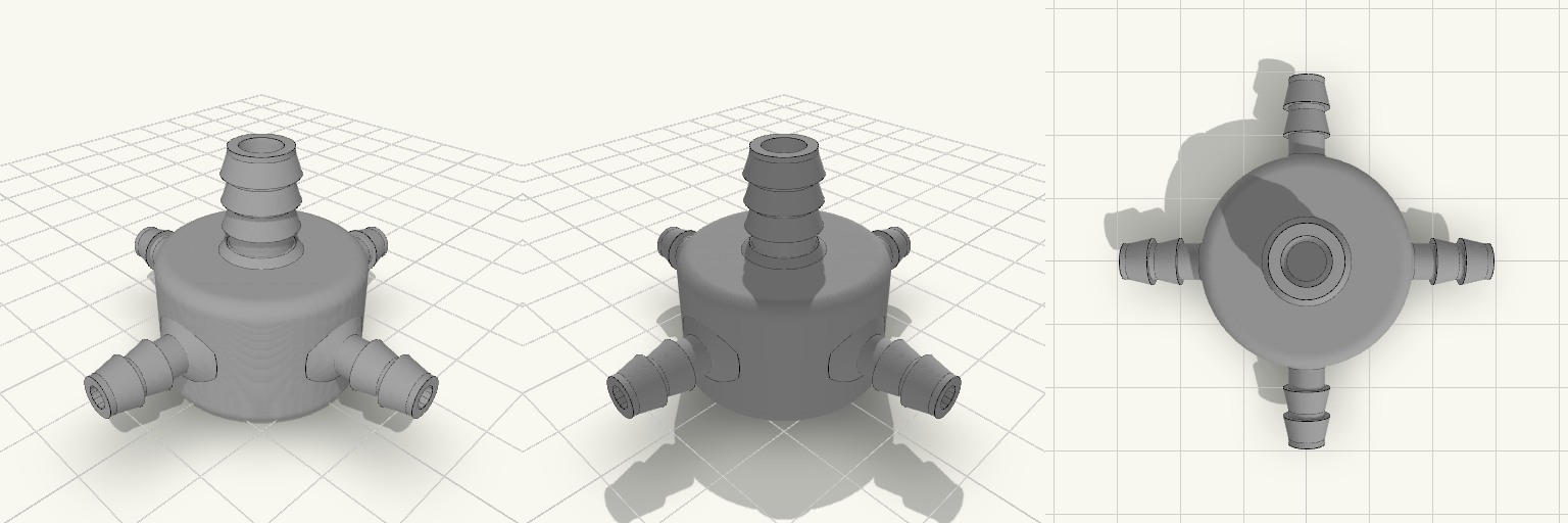 4-Way Barb Manifold