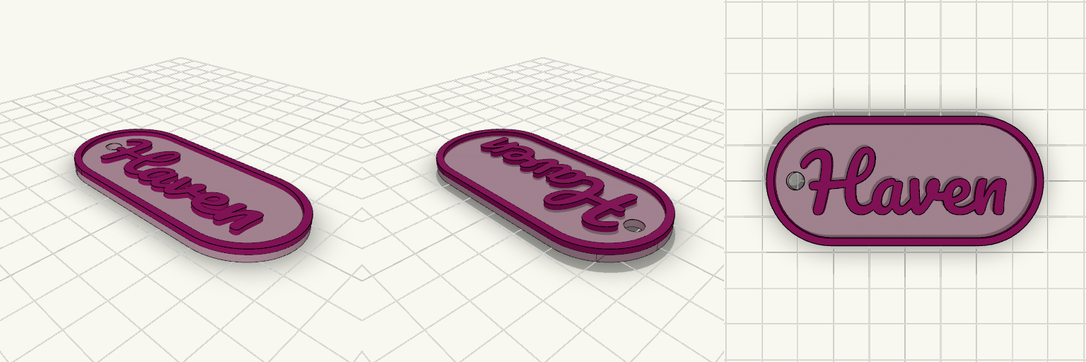 Haven Embossed Gift Tag