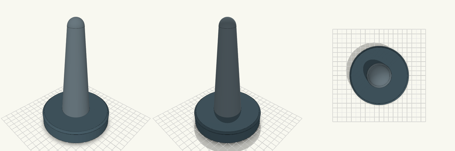 150mm Tapered Hair Tie Stand
