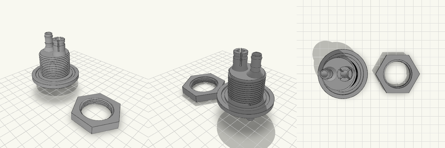 8mm Tank Bulkhead Fitting