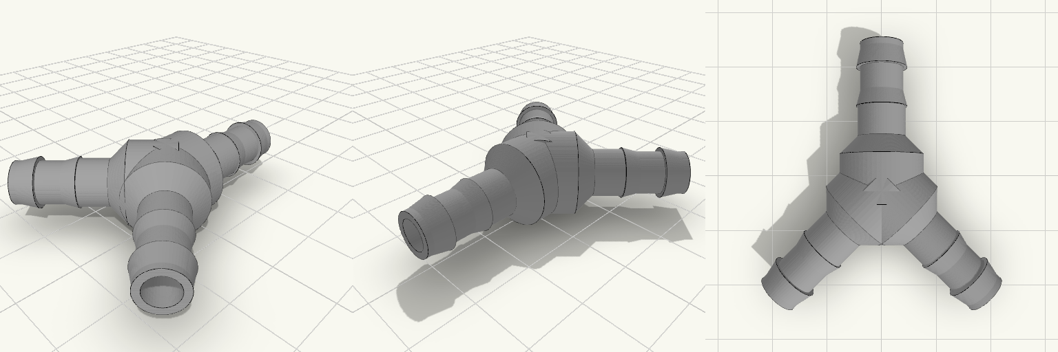 Reinforced 8mm Irrigation Y-Splitter
