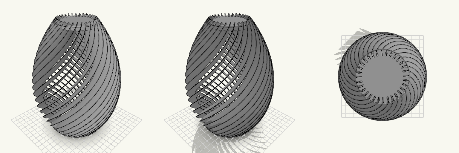 Aura — Fitted Twisted Pendant