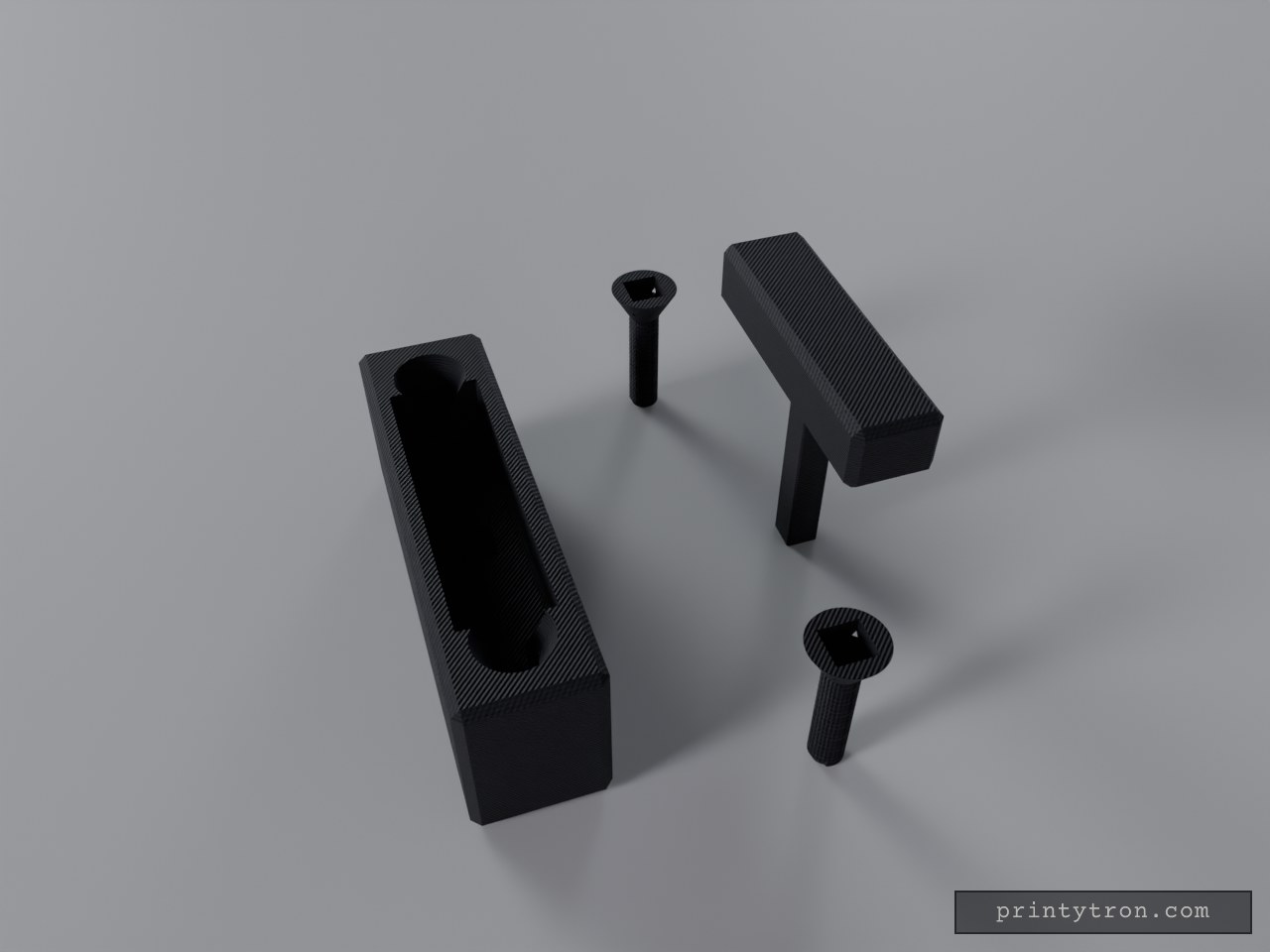 4mm Square Key & Mount