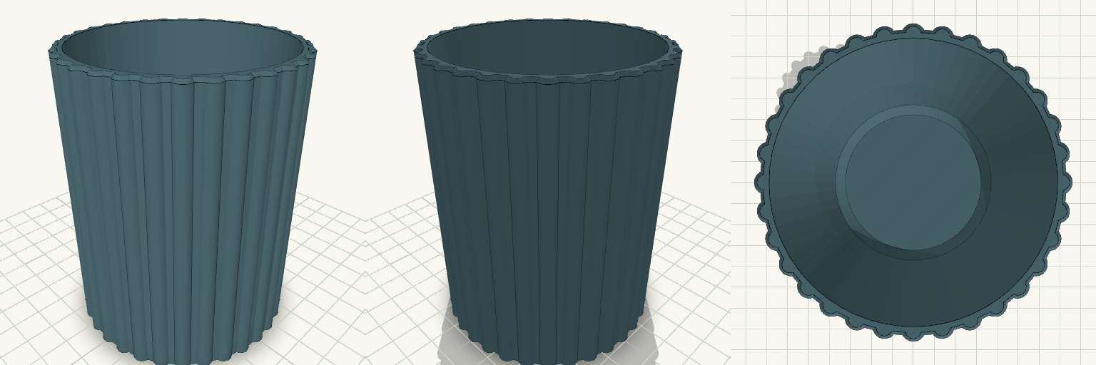 Ribbed Bathroom Pot