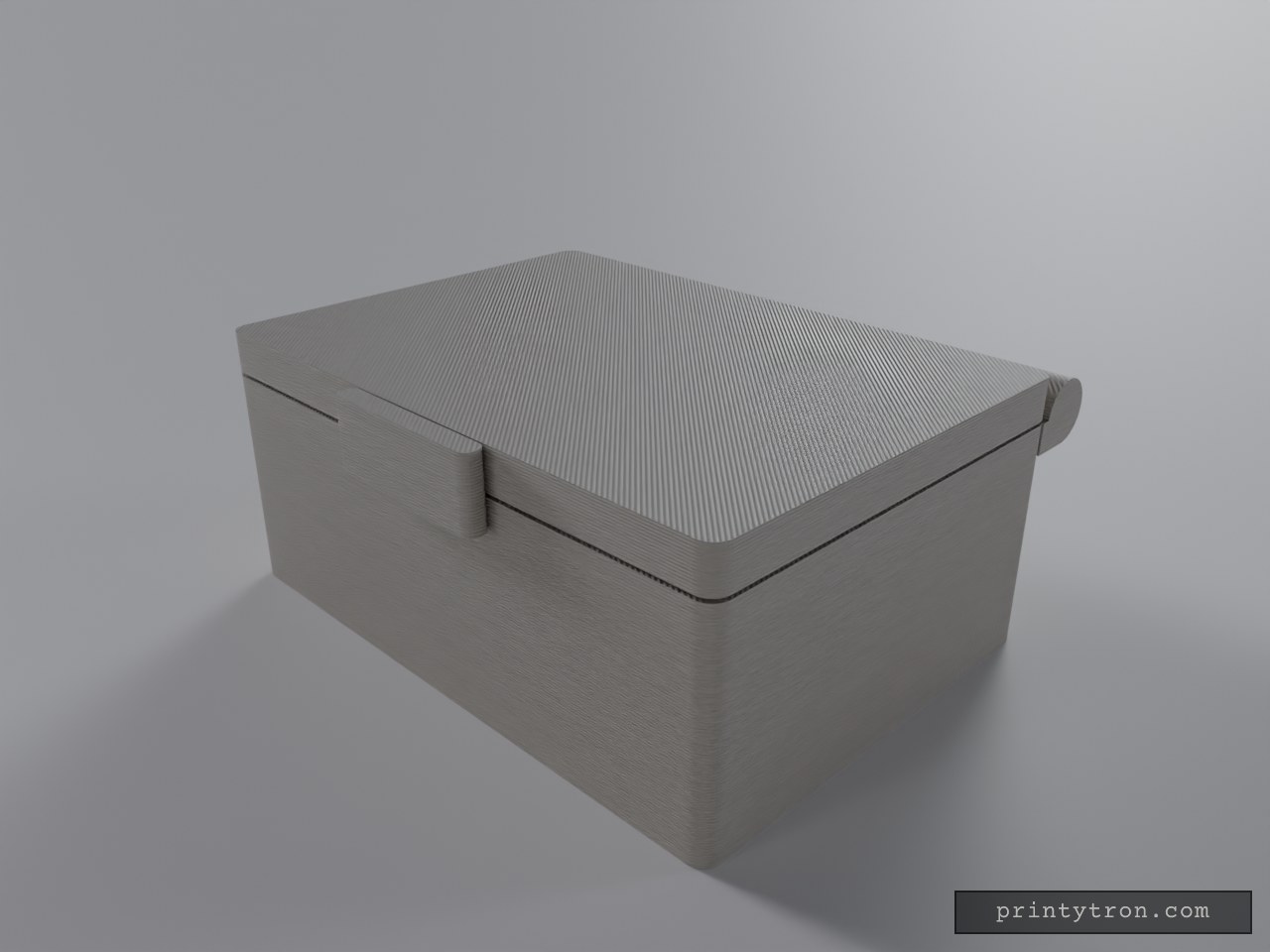 Trinket Box With Captive Hinge