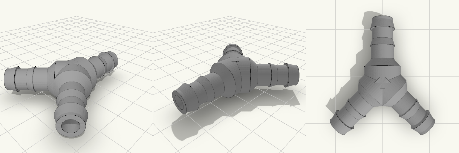 Reinforced 8mm Irrigation Y-Splitter