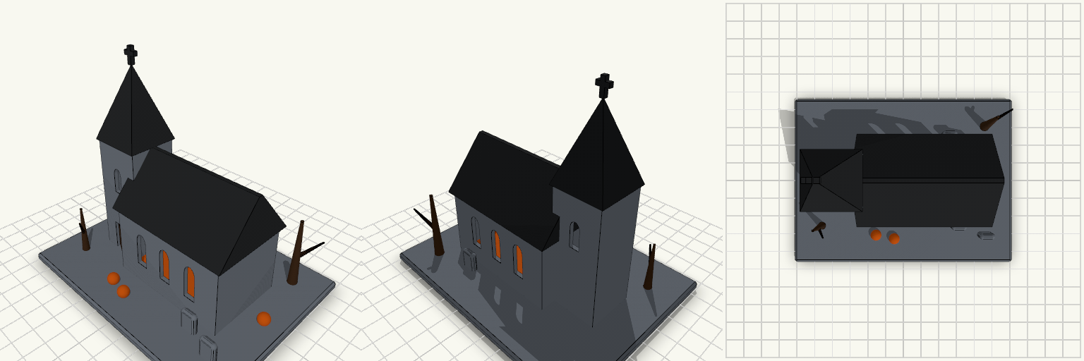 Hollow Gothic Church Diorama