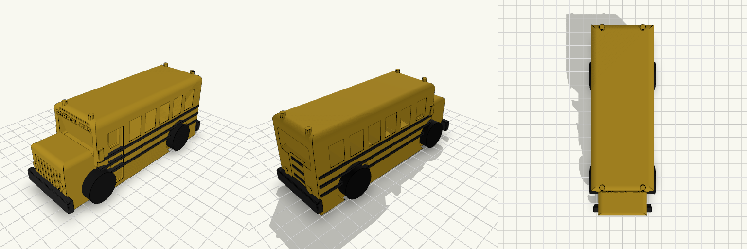 School Bus with Flat Chassis
