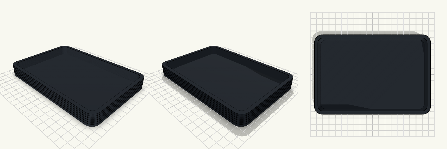 Striped Catchall Tray