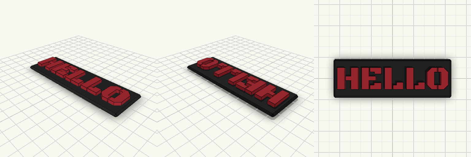 Hello Desk Plaque
