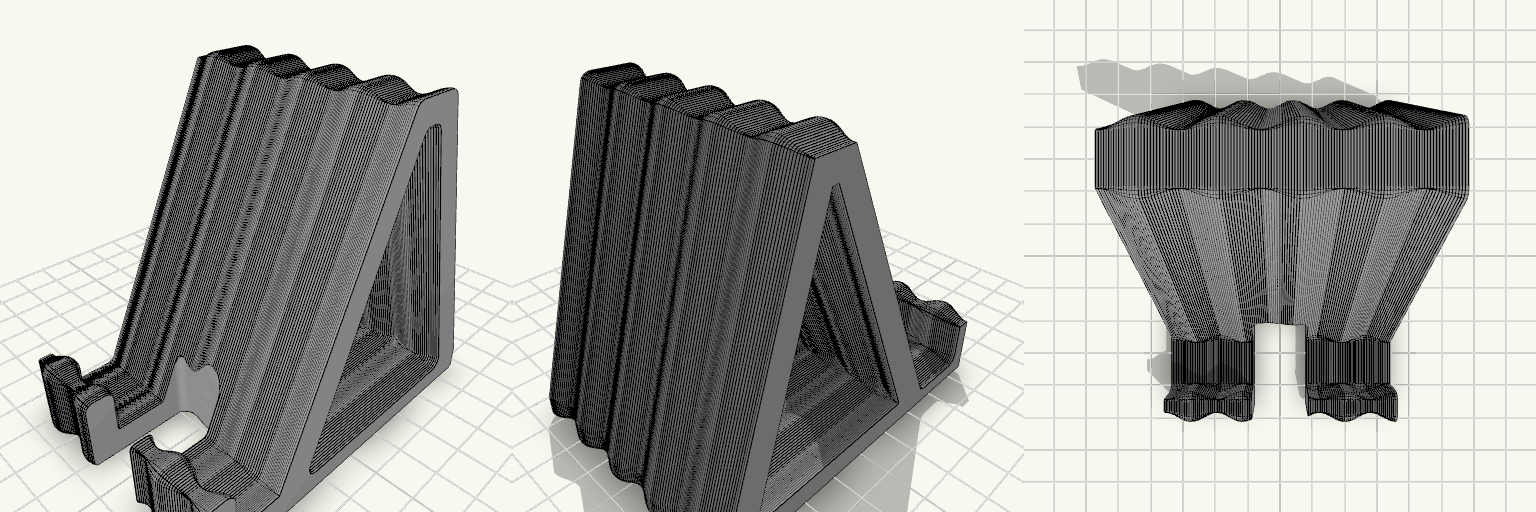 Wavy Corrugated Phone Stand