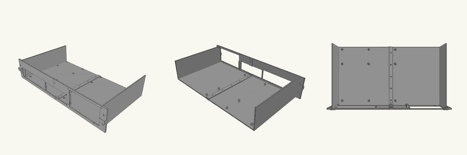 2U Micro-ATX Split Rack Chassis