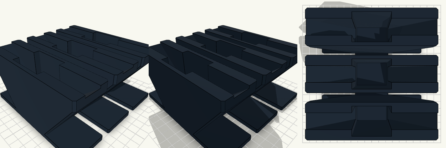Monolithic Table Tennis Rack
