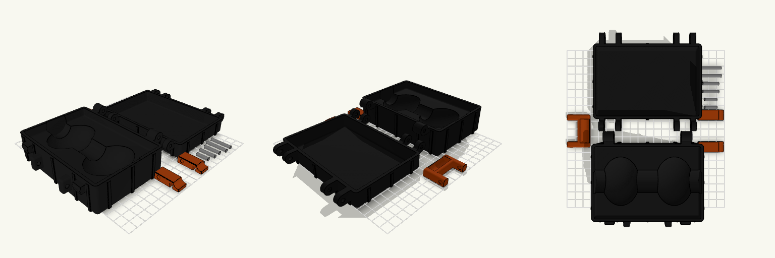 Professional Egg Transport Case — 3D model generated and downloaded as STL from Printytron