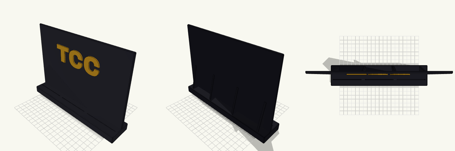 TCC 3-Card Display Stand