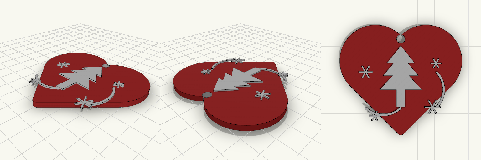 5mm Bore Heart Ornament
