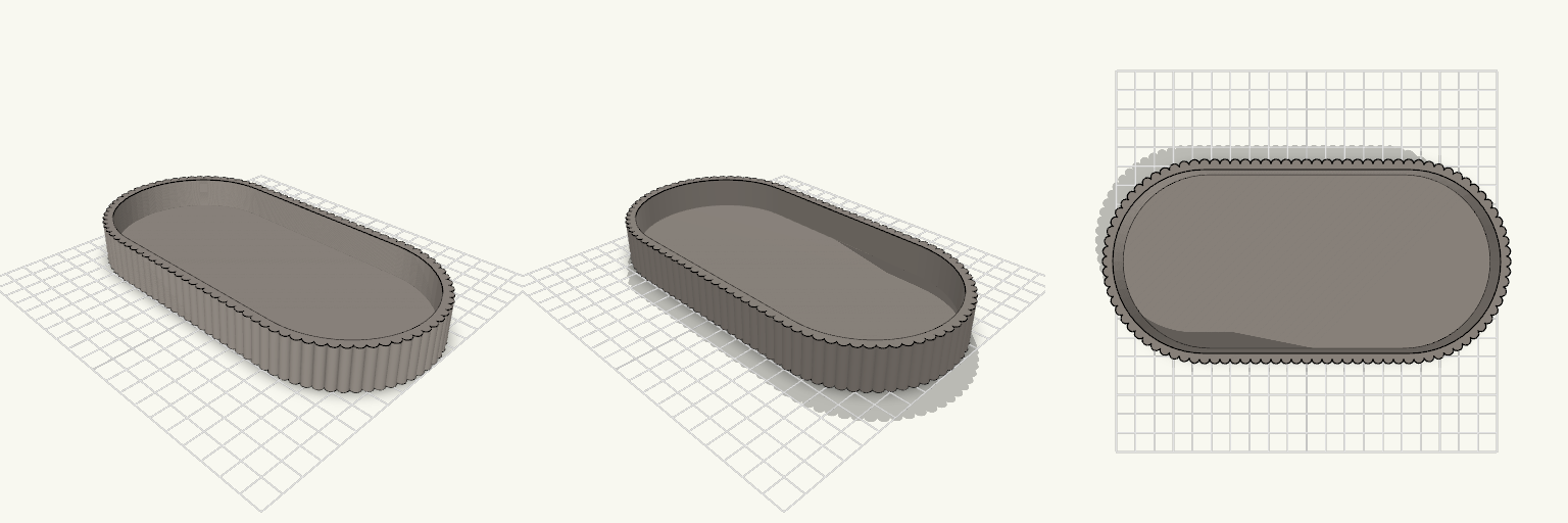 Low-Profile Reeded Catchall Tray