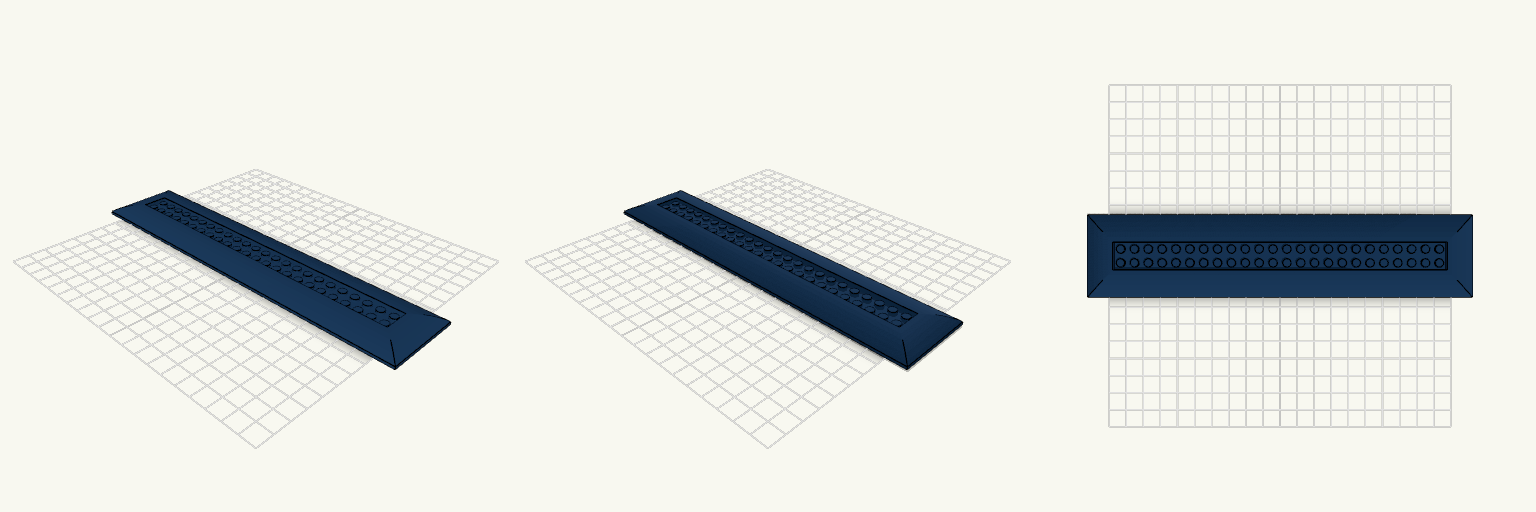 One piece Lego compatible fit roof for E44 style loco
