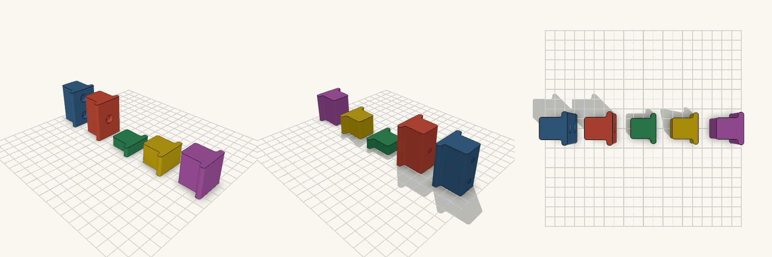 T-Shaped Mounting Blocks
