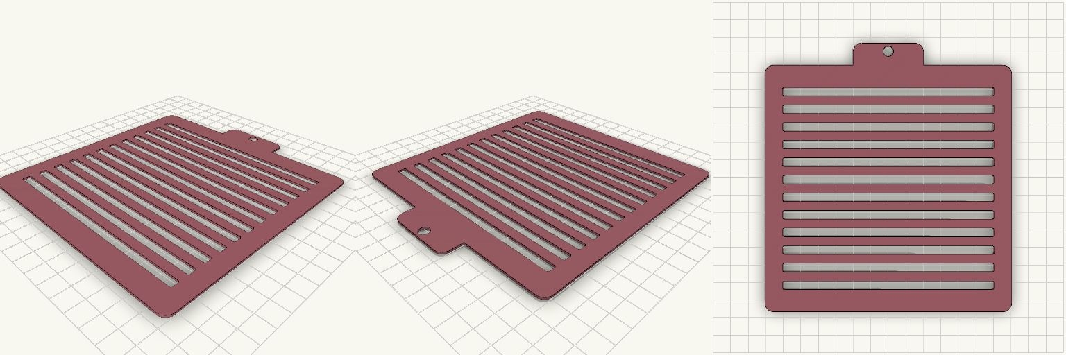 140mm Striped Cookie Stencil