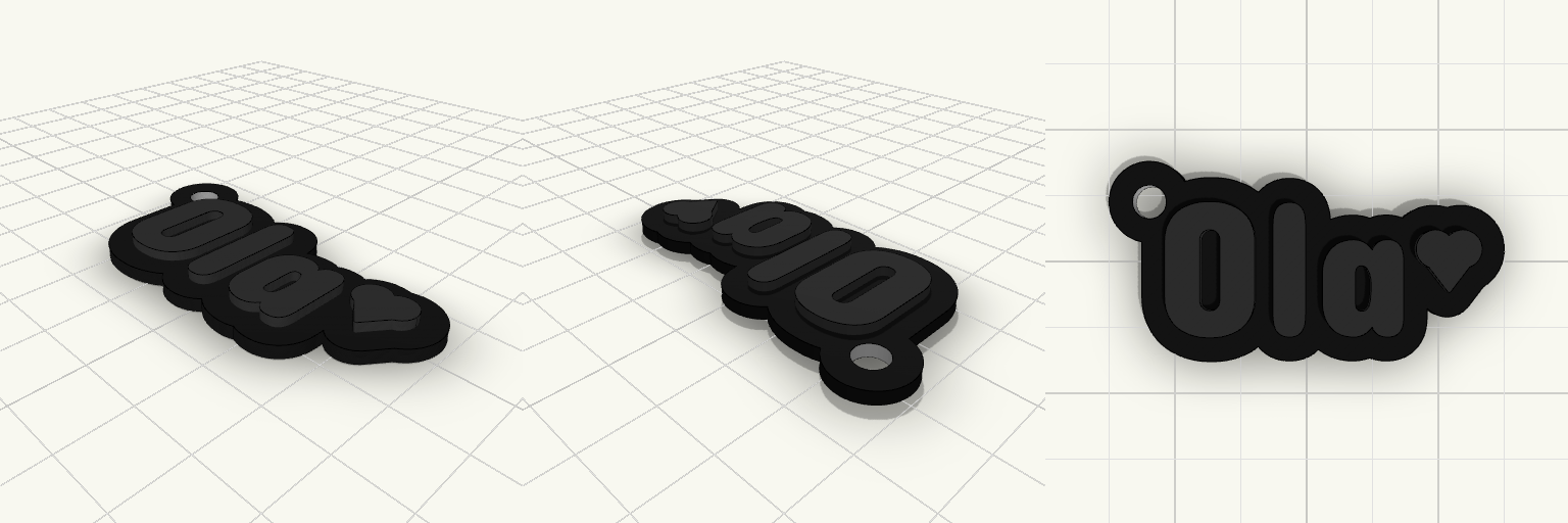 Minimalist Concert Ola Keychain