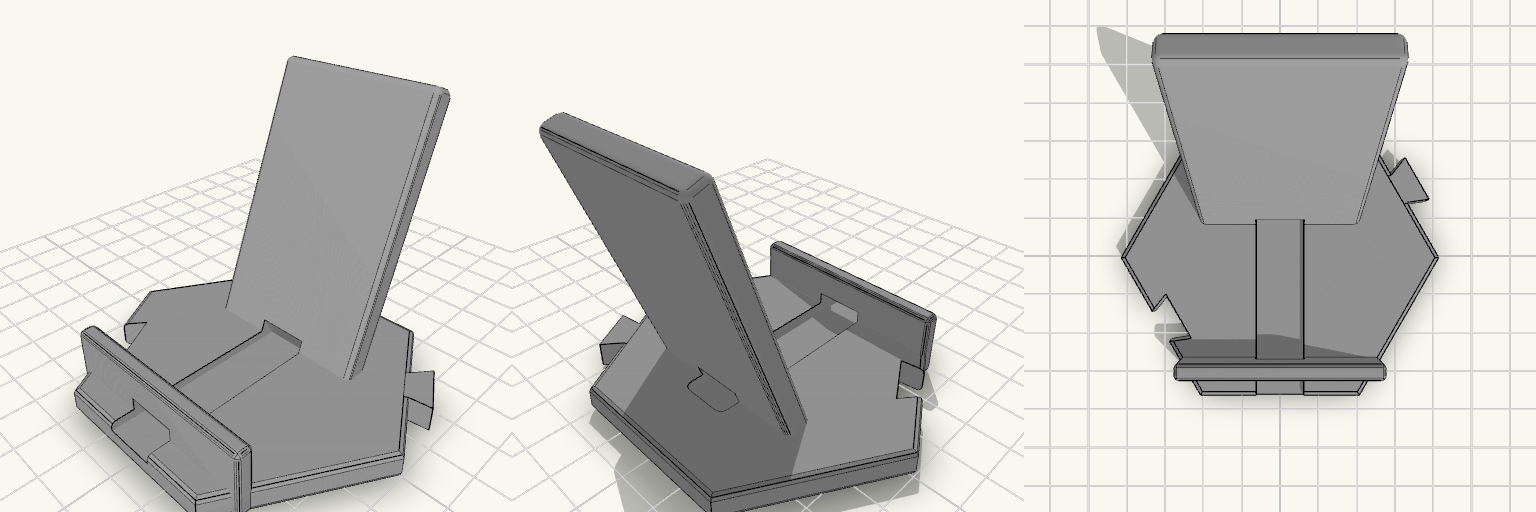 Hexa — Modular Hex Phone Stand
