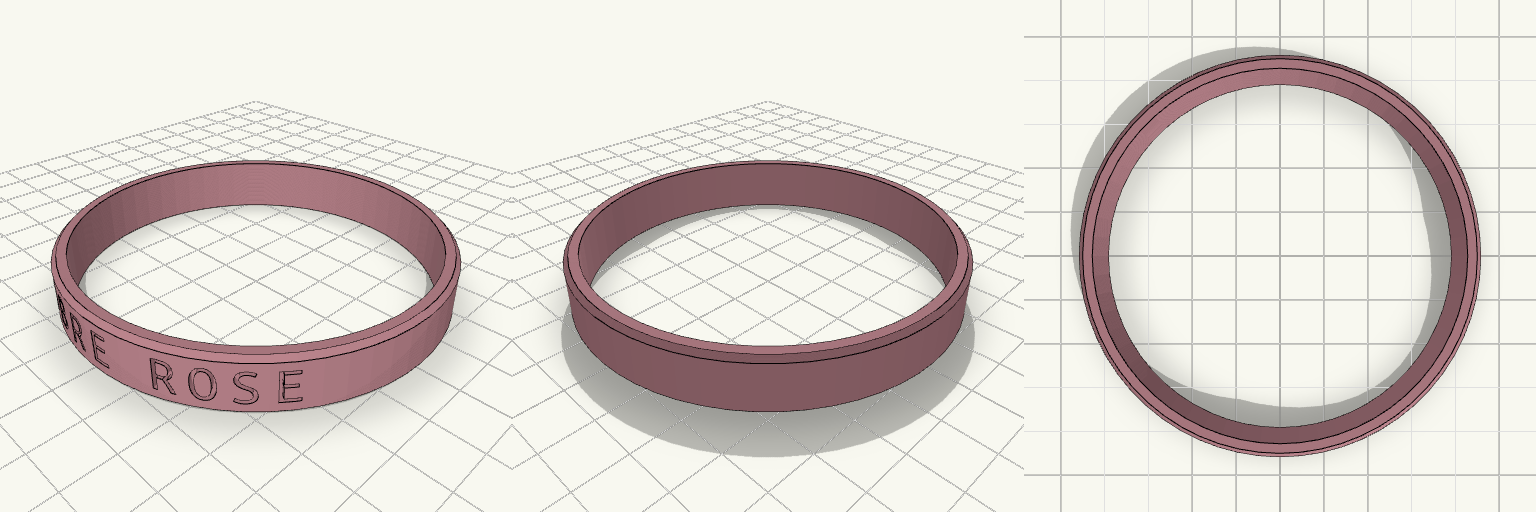 Bracelet Octobre Rose 78mm