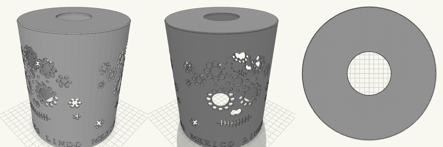 150mm Floral Calavera Lampshade