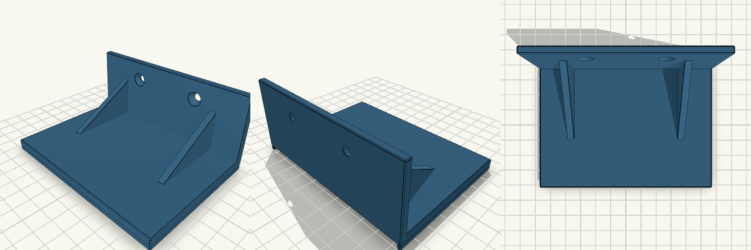 110x80mm Invertible Wall Shelf
