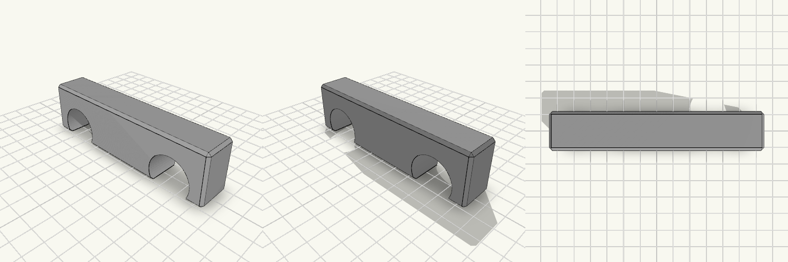 Fenstergriff-Halter Block 110x20x30 mm