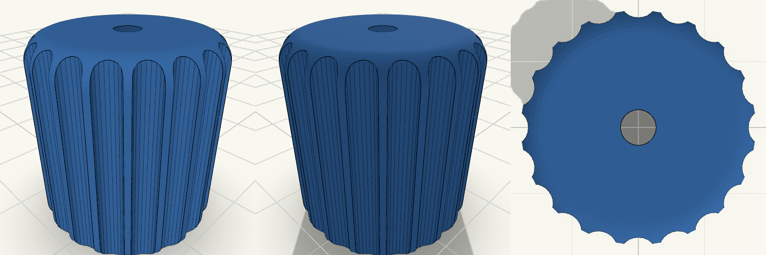 GripTurn — M12x1.25 Knurled Cap